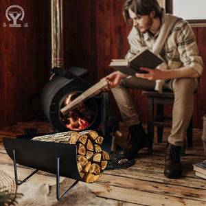 Leñero de Acero Impermeable Moderno para Interiores y Exteriores, de Buena Calidad, Multifuncional, para Almacenamiento de Leña, Accesorios para Chimenea - Product Image 6