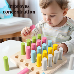 Montessori giáo dục bằng gỗ cảm giác đồ chơi màu sắc vui phù hợp với Hội Đồng Quản trị mẫu giáo hỗ trợ giảng dạy đồ chơi cho trẻ em - Product Image 3