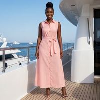 Vente en gros 2026 – Nouvelle collection de chemises, robes et longues jupes rayées de style français de haute qualité, modèles respirants et tendance pour femmes
