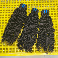 Lots de tissages de cheveux humains bouclés vierges de qualité 15A, cheveux birmans, cheveux brésiliens doublement étirés, lots de cheveux bruts vietnamiens