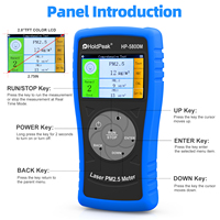 Moniteur de qualité de l'air Holdpeak Hp-5800m, détecteur de pollution intérieure Pm2.5, Pm1.0, Pm10, moniteur d'affichage des particules atmosphériques
