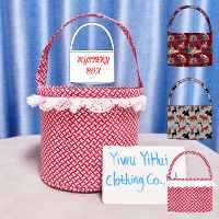 Sac à bonbons d'Halloween personnalisé brodé Yihui pour enfants – Seau à bonbons pour la fête de la Toussaint, boîte mystère, styles aléatoires en stock