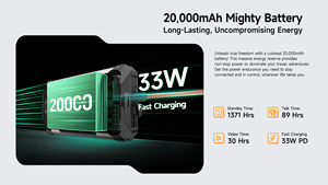 Teléfono Móvil Resistente Ulefone Rugking 5 Pro, 20000 mAh, 6.78 Pulgadas, Visión Nocturna, 8+256 GB, Android 16 - Product Image 4