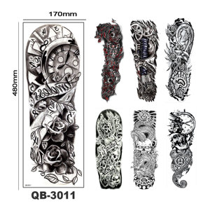 Tatuaje Temporal de <span class=keywords><strong>Manga</strong></span> Completa de Larga Duración, Tatuaje de Animal Totem, Tatuaje Temporal de Gran Tamaño para Hombre - Product Image 2