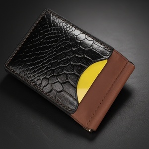 กระเป๋าสตางค์หนังวินเทจ Boshiho รุ่นมินิ พกพาสะดวก พร้อมที่หนีบเงินแบบพับได้ ป้องกัน RFID และมีที่หนีบเงินอเนกประสงค์ - Product Image 5