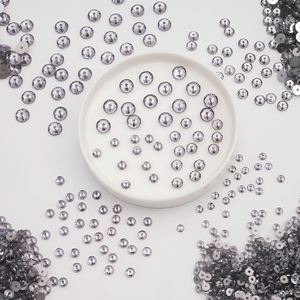 Traumhafte 5mm Rauchmauve Epoxidharz Strassperlen <span class=keywords><strong>mit</strong></span> Flacher Rückseite und Mittelloch zum Annähen für Kronleuchter, Ohrringe und Kleidungsherstellung in Diamantform - Product Image 1