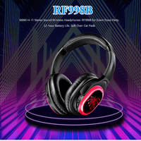 Casques de disco silencieux confortables pour toutes les fêtes RF998B, kits de disco silencieux pour événements, fêtes, conférences, théâtre, films, discothèques