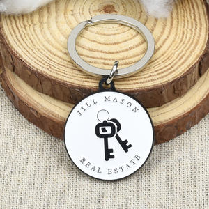 Llavero de <span class=keywords><strong>Metal</strong></span> Personalizado al por Mayor, con Esmalte Suave o Duro, Forma de Dibujos Animados, Logotipo Cortado, Galvanizado, Negro - Product Image 3