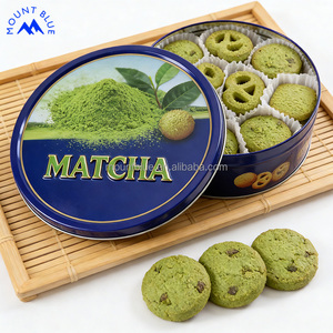 Biscotti al Gusto Matcha all'Ingrosso, Snack Salutari di Qualità, Confezione Blu, Produzione di Deliziosi Biscotti - Product Image 1