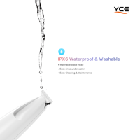 Tondeuse électrique pour pattes d'animaux avec lumière LED, lame étroite, faible bruit, étanche, sans fil, rechargeable par Type-C, pour toilettage de chiens et chats, en plastique