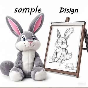 Ours en peluche personnalisable en tissu de coton, jouet anti-stress, variété de tissus : Velboa, feutre, laines, caoutchoucs, plastiques, fourrures, pour bébés - Product Image 3