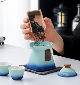 ชุดถ้วยชาเซรามิกขนาดเล็กแบบพกพาสำหรับการเดินทางเชิงสร้างสรรค์พิพิธภัณฑ์พระราชวังวัฒนธรรมแบบพกพาถ้วยสำหรับแขกของที่ระลึกทางธุรกิจ - Product Image 6