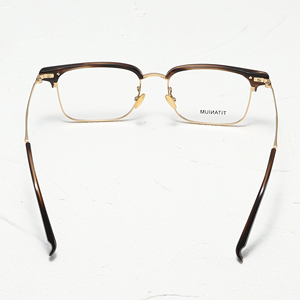 Titanium Rectangle Full Rim Eyeglasses Frames Unisex Lightweight Vision Correction Adult <b>Eyewear</b> Solid Color - Product Image 5