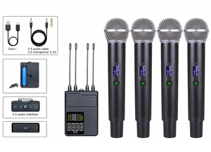 Micrófono inalámbrico de karaoke M70 UHF DSP con función antihuilos y sonido original para cantar en fiestas - Product Image 5