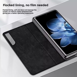 เคสโทรศัพท์มือถือ Xiaomi MixFold4 แบบหนัง พับได้ แม่เหล็กติดแน่น ป้องกันหน้าจอ - Product Image 4