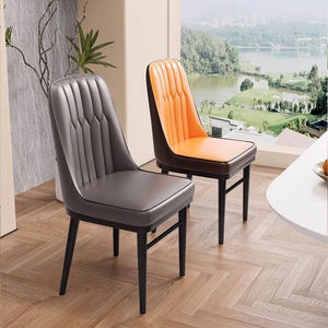 Modern Luxury <strong>Dining</strong> Room 4 6 8 10 <strong>Dining</strong> <strong>Chairs</strong> Set Indoor Hotel Kitchen Cafe Leather Metal Banquet <strong>Funky</strong> Design Commercial - Product Image 3
