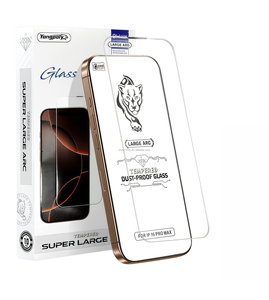 Yanchentian Cristal Templado Antiestático ESD de 0.33mm con Arco <span class=keywords><strong>3D</strong></span> Súper Grande para <span class=keywords><strong>iPhone</strong></span> 17, Malla Antipolvo de Aleación de Aluminio de Alta Calidad - Product Image 1