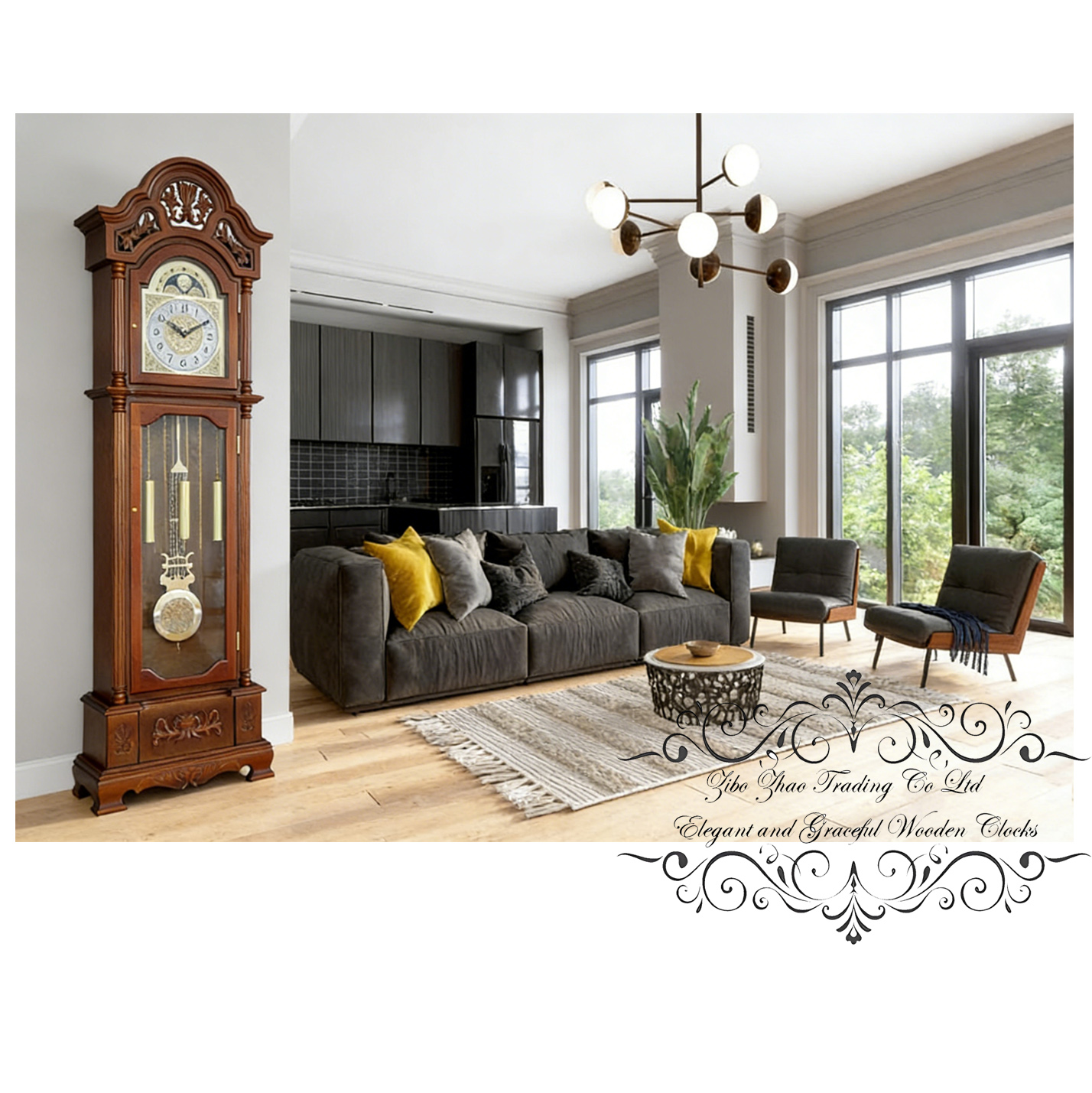Rare horloge de table animée antique - horloge mécanique allemande à mémoire - France