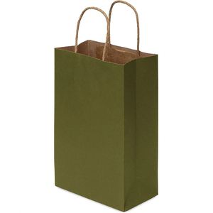 <b>Gift</b> <b>Small</b> Kraft Shopping Bags with Handles Paper Tote Bags for Boutique Retail Wedding Guests Grocery Birthday Paper Bags - Product Image 4