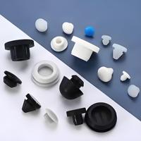 Bouchon en caoutchouc silicone de 12 mm, personnalisable, moulé, antidérapant, résistant à l'usure, écologique, 20~90 Shore A