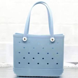 EVA Vacation Style Two-Handle Large Capacity Waterproof Casual <b>Tote</b> <b>Bag</b>-Breathable Mesh Beach <b>Bag</b> <b>for</b> <b>Summer</b> & Travel - Product Image 1
