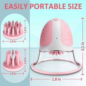 New Qingying Pink Fashion Rechargeable <b>Vibration</b> Breast Enhancement Machine Breast Massage Enhancer Vacuum Negative Massager - Product Image 3