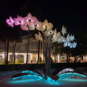 Lumières lumineuses de fleurs de paysage de pétales extérieurs pour les grands centres commerciaux Scenic Spots Holiday Parks Squares-for Christmas - Product Image 1