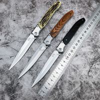 Couteau de poche multifonctionnel EDC, outil de survie pour la chasse, le camping et les activités de plein air, portable, multi-usages, pliable, acier inoxydable 420, OEM