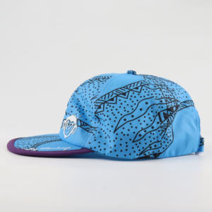 <span class=keywords><strong>Casquette</strong></span> de course personnalisée à 6 panneaux avec visière souple et sublimation non structurée, imperméable - Product Image 3