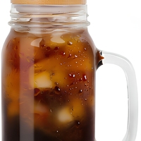 Gobelet isotherme en verre de 24 oz pour café glacé avec couvercle et paille, réutilisable pour les voyages, le bureau, la maison, design unisexe