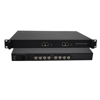 Codificador SDI H.265 de 12 Canales, Baja Tasa de Bits, 1080P, 60fps, 2Mbps, Transmisor IP Ethernet UDP/RTP para Sistema Inalámbrico de Transmisión DVB-T2