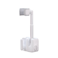 Soporte Giratorio Omnidireccional de Aleación de Aluminio para Secador de Pelo, Soporte Perezoso, Estante de Almacenamiento para Baño, Organizador de Pared Manos Libres