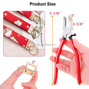 60 pièces de 1 pouce : Accessoires pour porte-clés, embouts de ruban métalliques, embouts de sangle, clips de lanière pour porte-clés avec <span class=keywords><strong>pince</strong></span> - Product Image 3