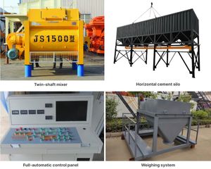 Centrale à <span class=keywords><strong>béton</strong></span> mobile automatique à <span class=keywords><strong>prix</strong></span> d'usine, électrique, avec silo à ciment horizontal - Product Image 3