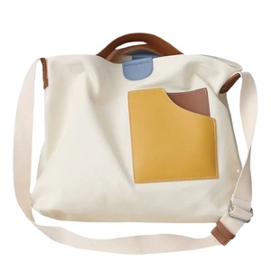 Factory Wholesale Fashion Large-capacity Reusable <b>Canvas</b> Tote Bags and Crossbody Bags - Product Image 1