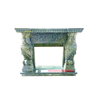Cheminée en marbre haut de gamme personnalisée Surround moderne en pierre d'onyx pour la décoration de villa Cheminée d'extérieur pour le salon - Product Image 6