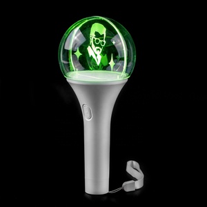 Custom Logo Portable Modern LED Color-Changing Acrylic <strong>Glowing</strong> Ball Party Light <strong>Stick</strong> - Product Image 3