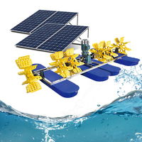 Aérateur solaire Mashow à 6 pales, moteur de pompe à eau AC/DC haute productivité, modèle MSO-1.5-2 pour l'élevage de crevettes et de poissons
