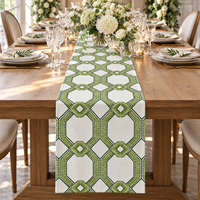 Nappe de table de mariage de luxe, nappe personnalisée à motif végétal, nappe en lin et polyester, nappe ronde pour mariage, fête d'anniversaire