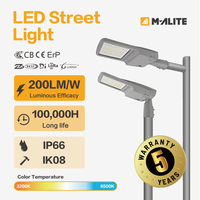 Module LED SMD AC 120W haute efficacité en aluminium moulé sous pression IP66, éclairage public sans outil pour autoroute