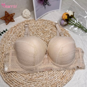 138# <span class=keywords><strong>Soutien</strong></span>-<span class=keywords><strong>Gorge</strong></span> d'Été Nouveau et Adorable de Style Sexy et Fin <span class=keywords><strong>pour</strong></span> Femmes Fortes, Couleur Unie, à Armature et Ajustable, Push-Up avec Nœud en Dentelle, Vente en <span class=keywords><strong>Gros</strong></span> - Product Image 3