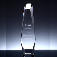 Trophée en cristal haut de gamme sur mesure pour récompenser les champions de compétitions d'employés exceptionnels – Artisanat créatif en cristal