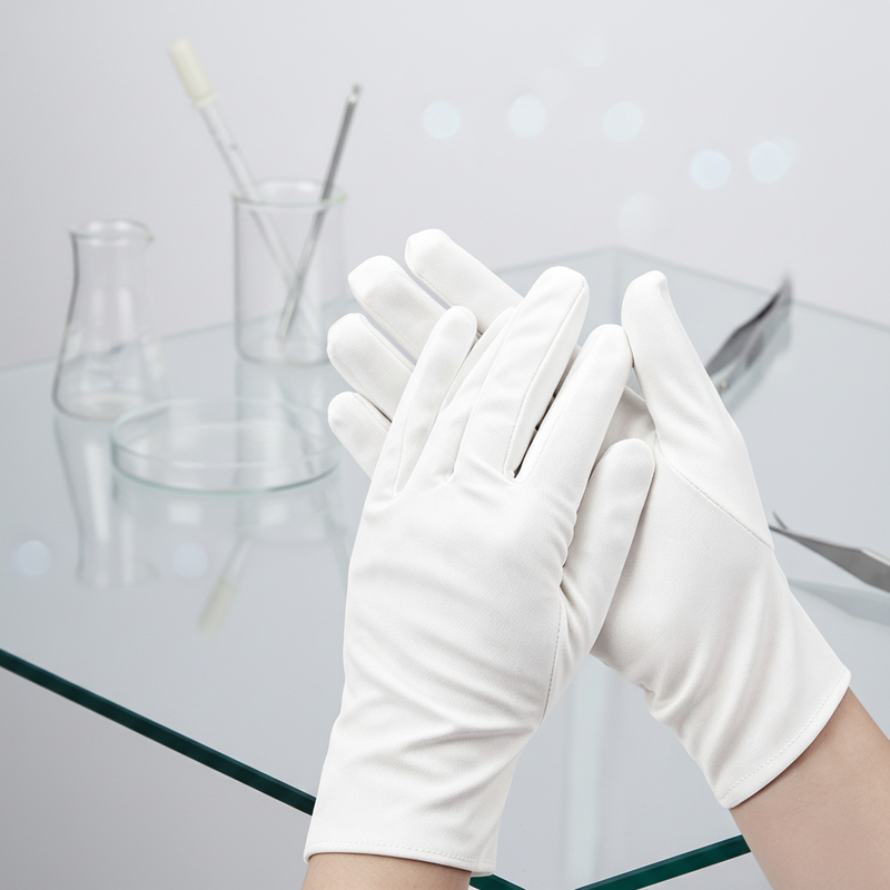 Microfiber Sweatproof Dust Free Cloth Gloves