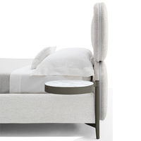 Meubles de chambre à coucher modernes pour hôtel, ensemble complet en tissu de luxe, style minimaliste italien, lit queen size et lit king size de luxe
