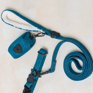 애완동물 목줄 귀여운 플러시 애완동물 하네스 조절 가능한 겨울용 따뜻한 애완동물 하네스 용품 맞춤형 - Product Image 3