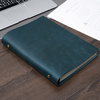 Agent d'expédition directe d'usine, carnet de notes en cuir pleine fleur, carnet de comptes d'entreprise, couverture de livre en cuir, carnet de notes B5
