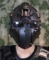 Action Union Mesh Foam Liner Multi-fonction Outdoor Safety Camouflage Modular Tactical Mask Full Face Helmet with Fan Deluxe