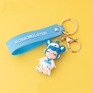 Llavero de PVC suave de goma de silicona personalizable, regalo promocional con logotipo de la empresa, llavero de cualquier forma para mosquetones - Product Image 6