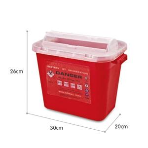 square 10L medical sharps disposal container /sharp collection bin