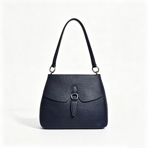 Vintage Pebbled Leather Shoulder <b>Bag</b> Detachable Strap Flap Closure Back Zipper Casual Work <b>Tote</b> - Product Image 1